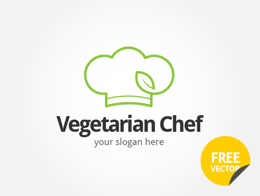 Vegetarian Chef Logo (Vector)