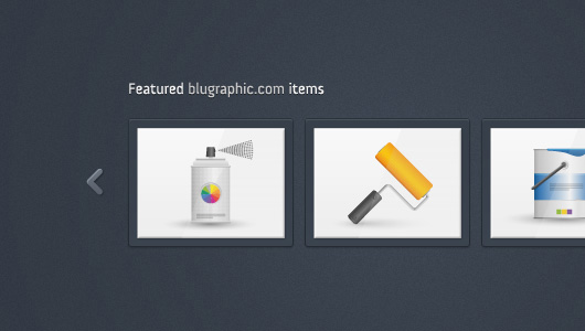 Featured Items Carousel (PSD)