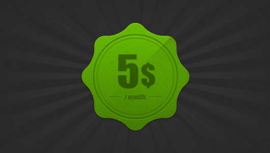 Photoshop Green Curvy Badge (Psd)