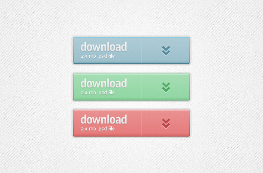 Big Lovely Download Buttons (Psd)