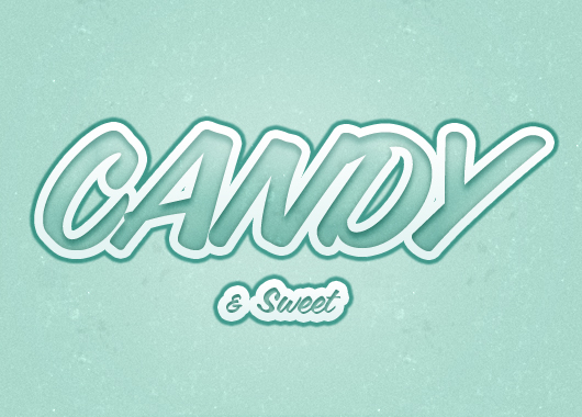 Candy & Sweet Font Effect (Psd)