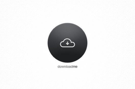 Rounded Download Button (Psd)