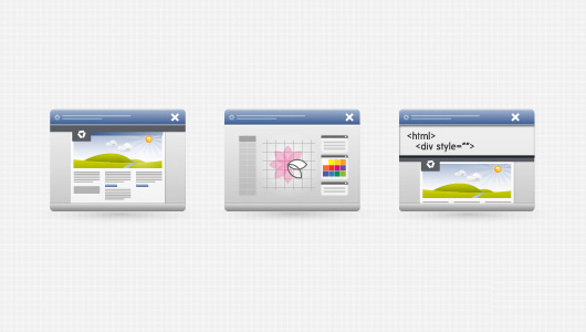 3 Desktop Interface Icons (Vector)