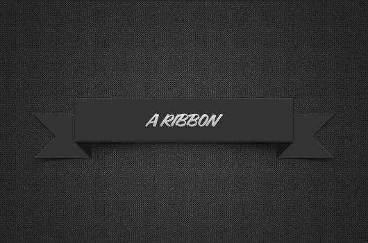 Shadowed Dark Ribbon (Psd)