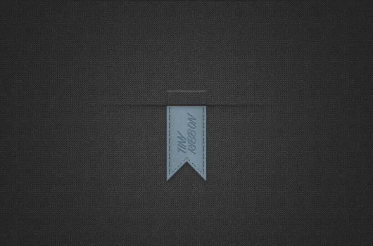 Tiny Vertical Blue Ribbon (Psd)