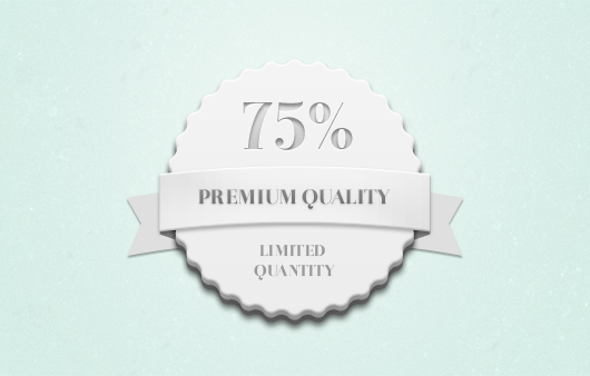 Quality / Quantity Badge (Psd)