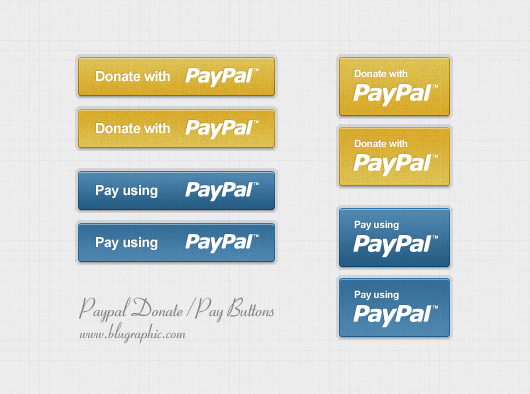 Paypal Donation & Payment Buttons (Psd)