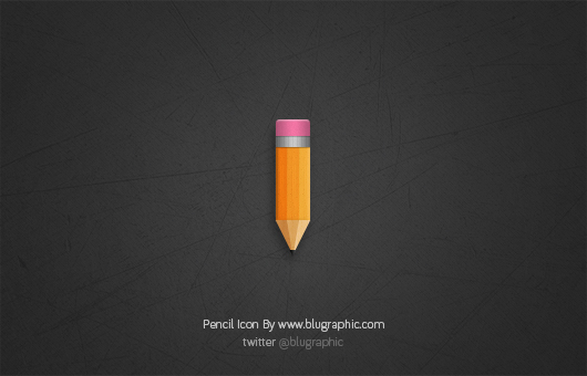 Short Pencil Icon (Psd)