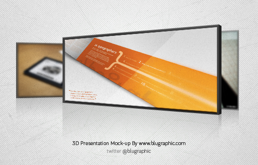 3D Presentation Mock-up (Psd)