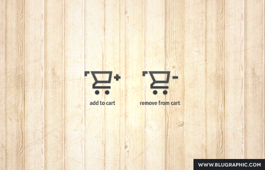 Add / Remove Shopping Cart Icons (Psd)