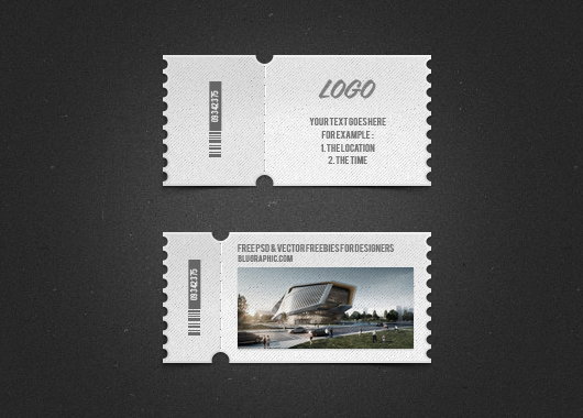 2 Psd Cute Tickets (Photoshop)