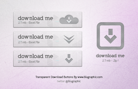 Transparent Download Buttons (Psd)