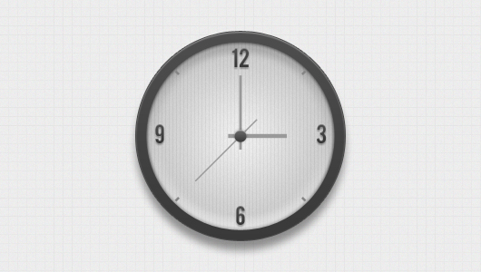 Realistic Wall Clock (Psd)