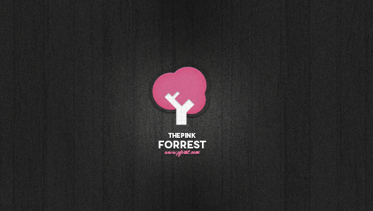 Pink Tree Logo Template (Psd)