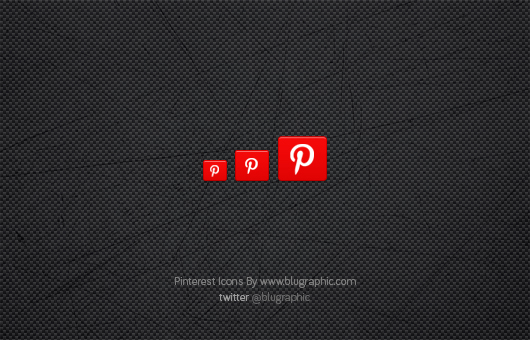 Clean Pinterest Icons (Psd)