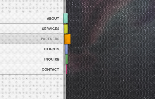 Vertical Book Style Menu (Psd)