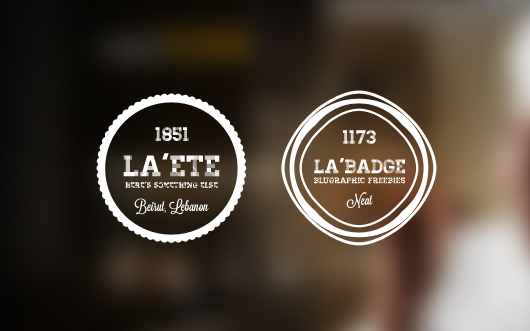 5 Photo Neat Retro Badges (PSD)