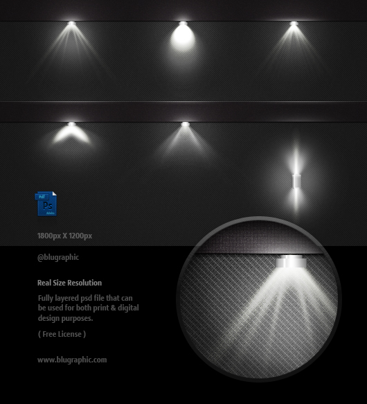 6 Psd Light Effects