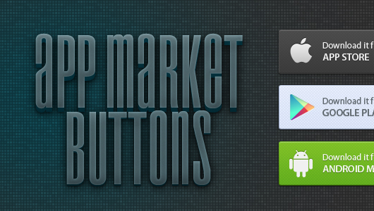 App Download Buttons (Psd – Android)