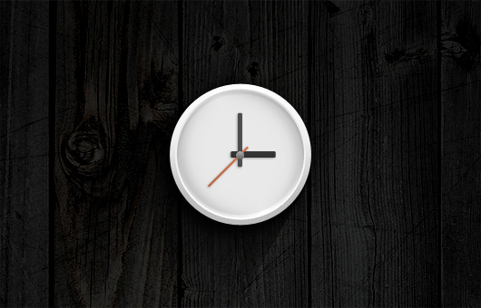 Analog Clock Icon (Psd)