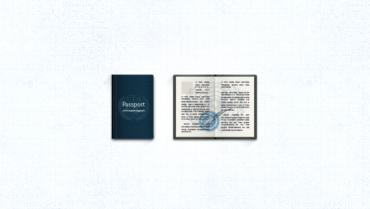 Passport Icon (Psd / Vector)