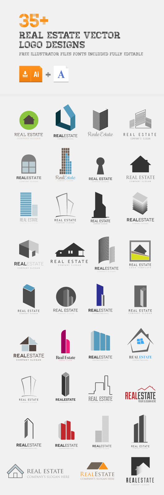 35+ Real Estate Logos ( Ai, Eps)