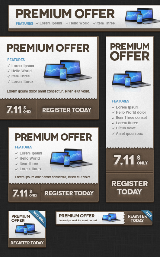 Web Banner Templates (Psd)