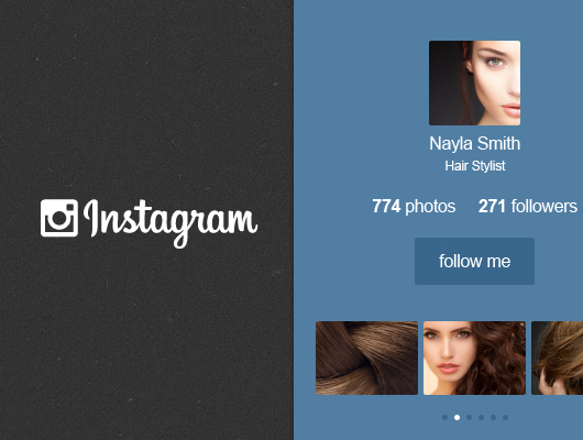 Instagram Widget (Psd)