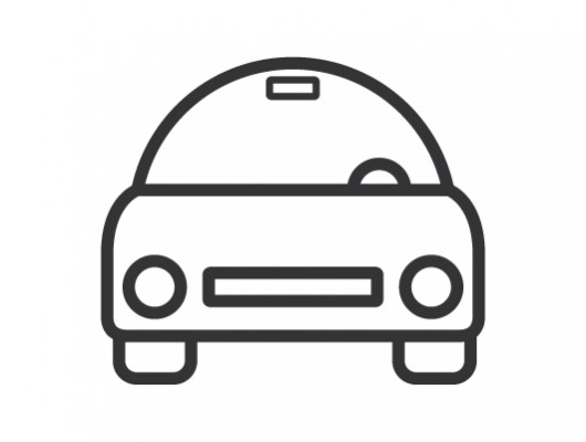 Minimal Car Icon ( Vector .ai )