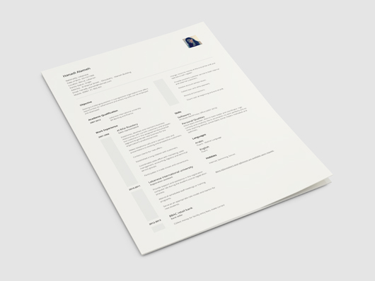 CV Template (Illustrator)