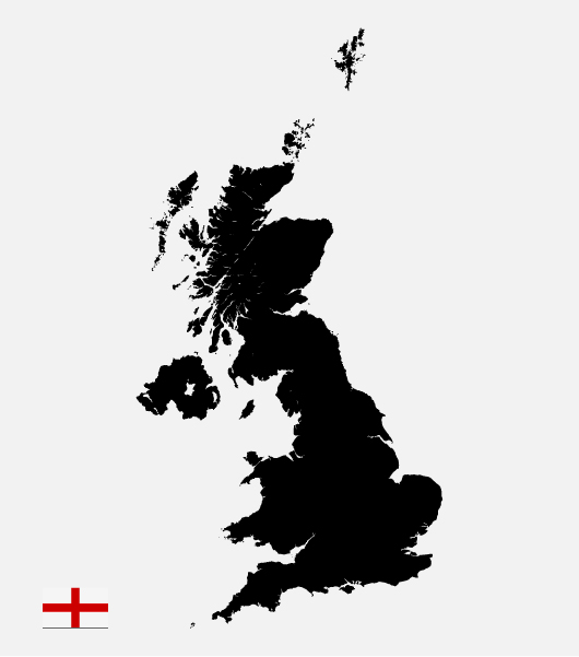 England Vector Map (Ai / Eps)