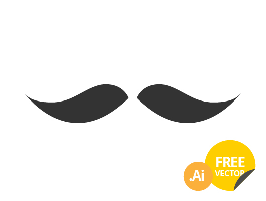 Mustache Icons (Vector)