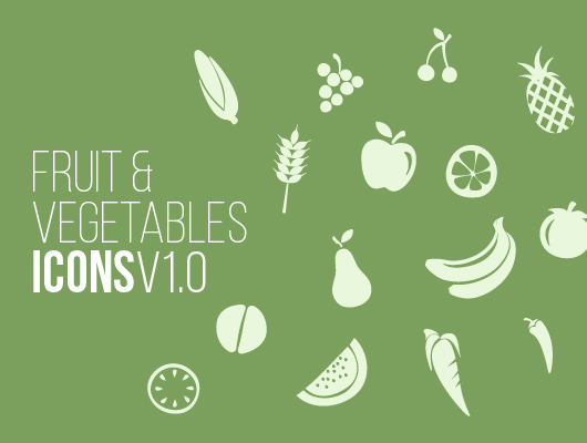 Free Vector Fruit Icons V1.0
