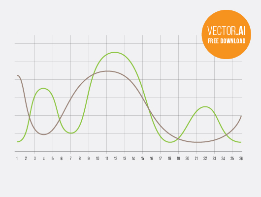 Free Curve Chart – Infographics (Vector)