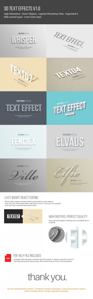 3D Text Effects V1.0