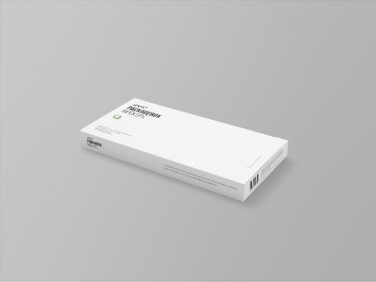 Wide Package Box Mockup