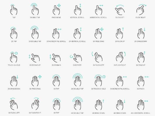 Vector Gesture Icons