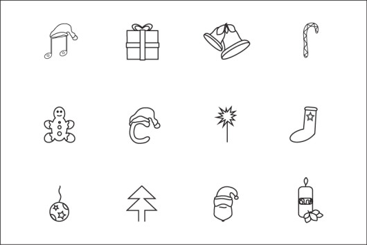 Vector Line Winter Icons