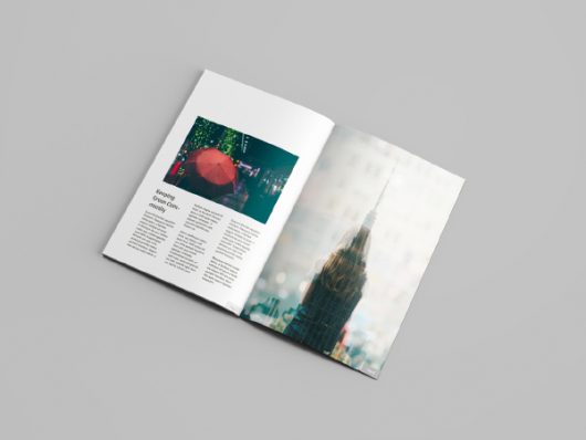 Free A4 Magazine Mockup