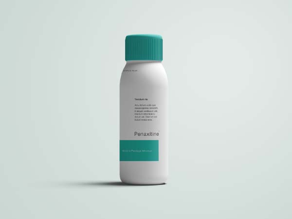 Medicine bottle mockup psd