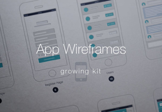 Vector Mobile App Wireframes Kit