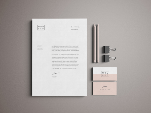 stationery mockup psd