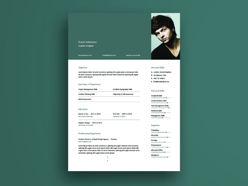 creative resume template