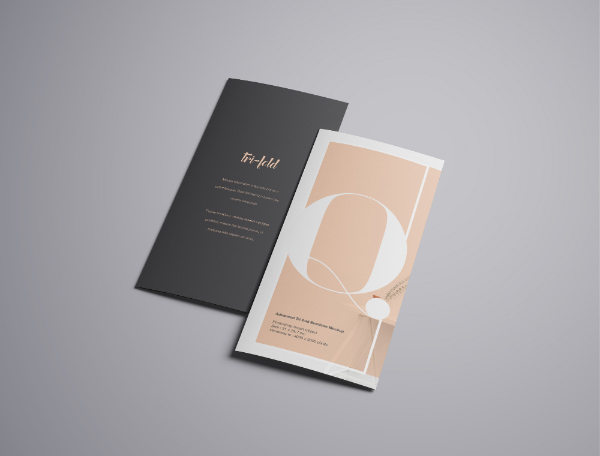 trifold brochure mockup