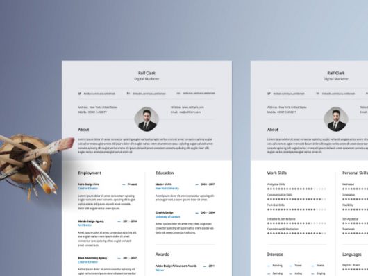 Resume Template – Infographic