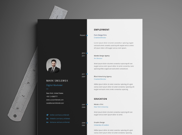Illustrator Resume Templates from www.blugraphic.com