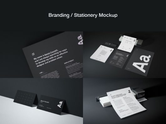 Classy Stationery Mockup (PSD) Classy Stationery Mockup (PSD)
