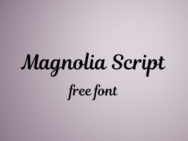 Magnolia Script Font