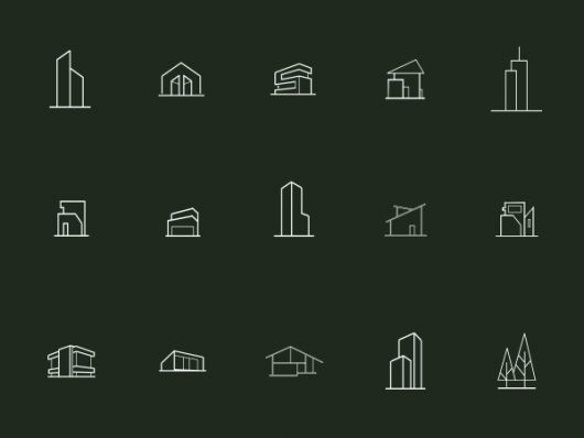 Architecture Line Icons