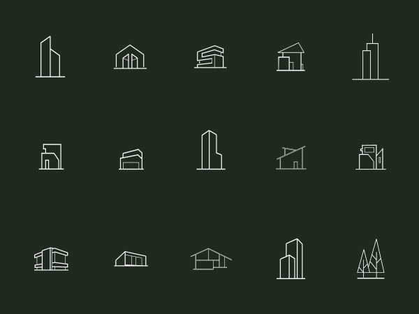 architecture-line-icons